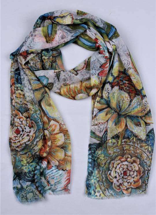 Alice & Lily printed scarf multi Style : SC/4795MULTI